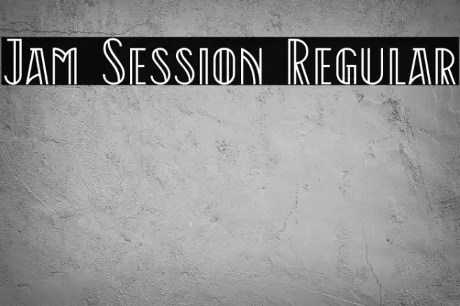 Jam Session Regular Font examples