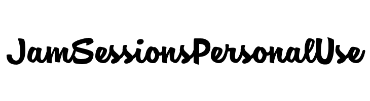 Jam Sessions Personal Use Font