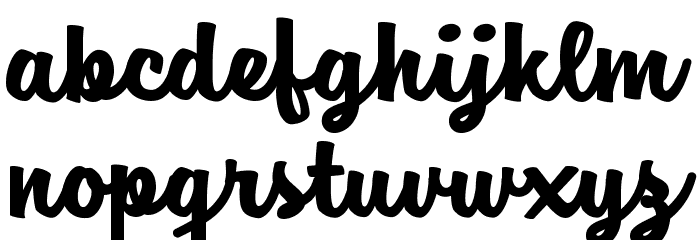 Jam Sessions Personal Use Font LOWERCASE