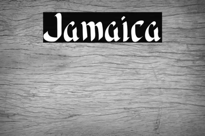 Jamaica Font examples