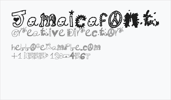 Jamaicafont Business Card