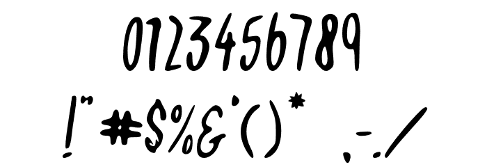 Jamaican Crow Font OTHER CHARS