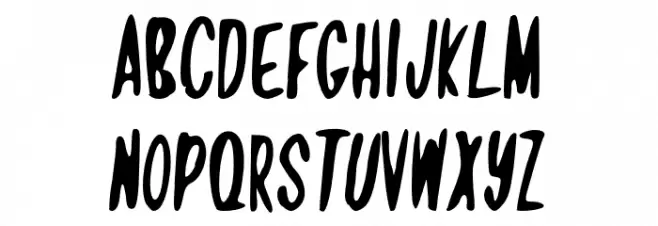 Jamaican Crow Schriftart Groß