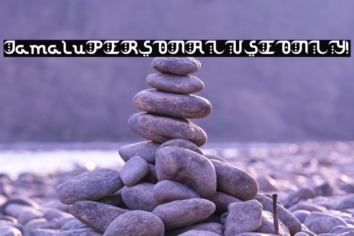 Jamalu PERSONAL USE ONLY! Example 3