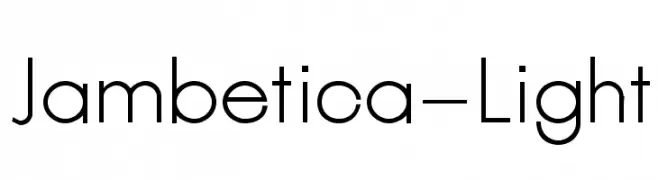 Jambetica-Light  Descarca Fonturi Gratis