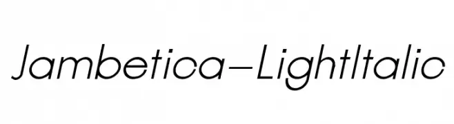 Jambetica-LightItalic 
