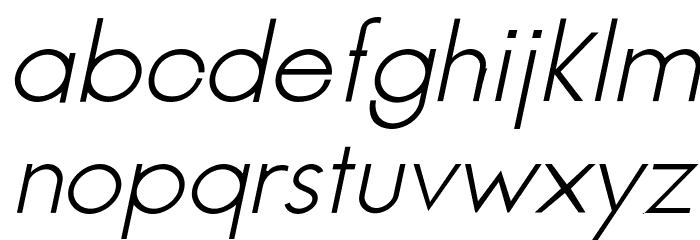 Jambetica-LightItalic Font LOWERCASE
