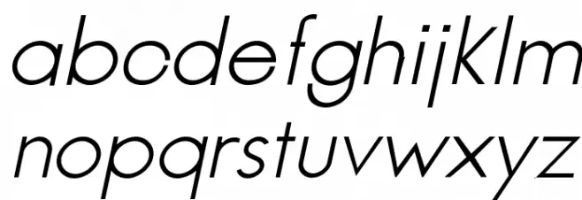 Jambetica-LightItalic फ़ॉन्ट लोअरकेस