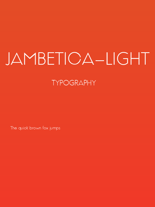 Jambetica-Light Poster