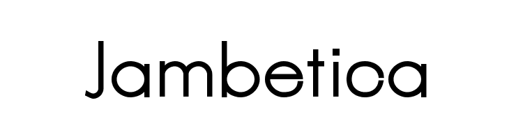Jambetica  Скачать бесплатные шрифты