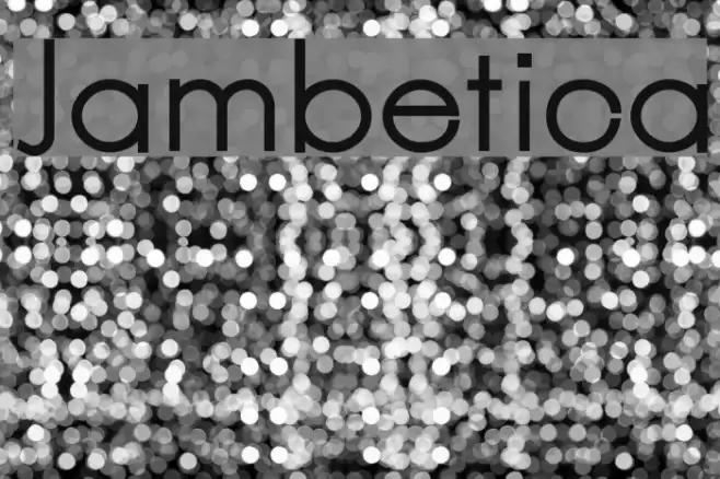 Jambetica Font examples