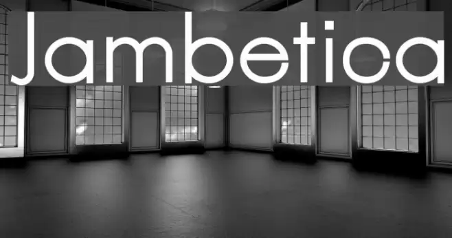 Jambetica Font examples