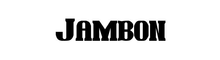 Jambon  Скачать бесплатные шрифты