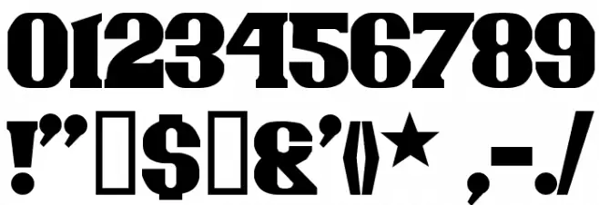 Jambon Font OTHER CHARS