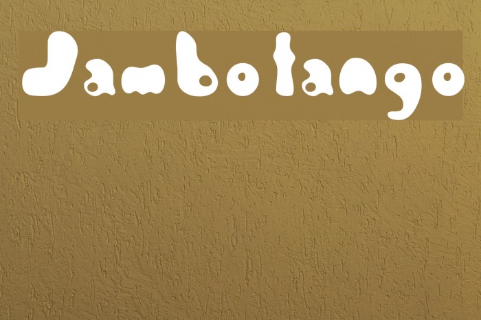 Jambotango Font examples