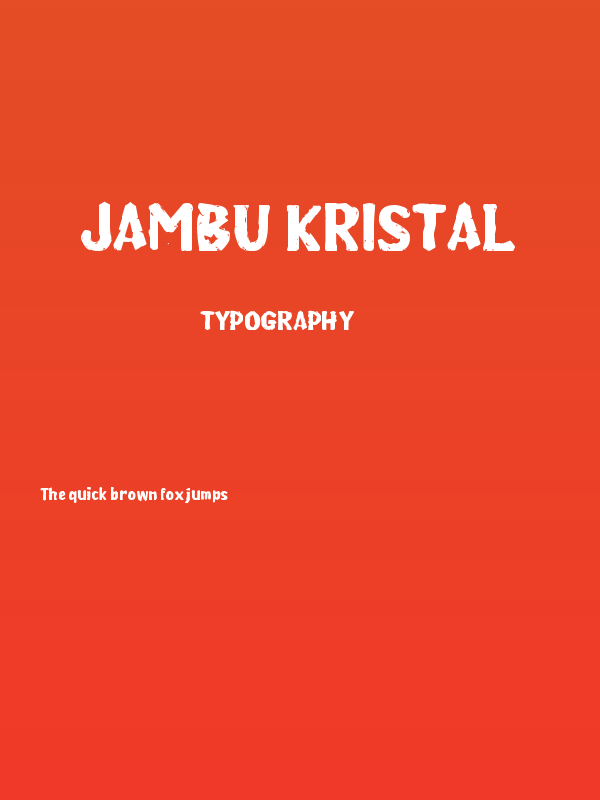 Jambu Kristal Poster