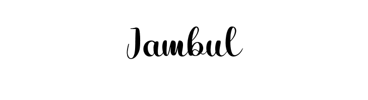 Jambul  免费字体下载
