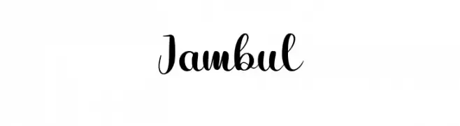Jambul  フリーフォントのダウンロード