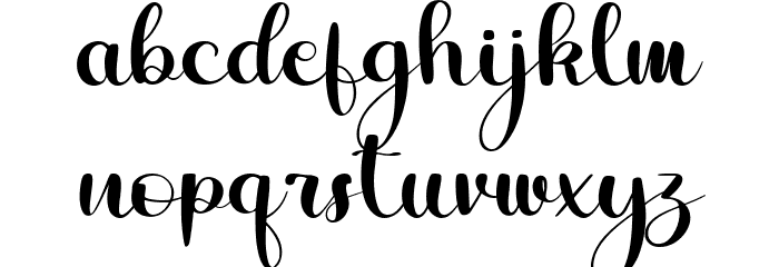 Jambul Font LOWERCASE