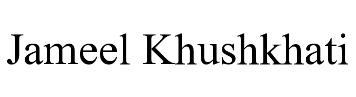 Jameel Khushkhati  font caratteri gratis