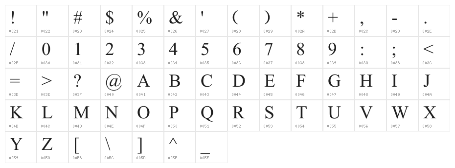 Jameel Noori Nastaleeq Kasheeda Character Map