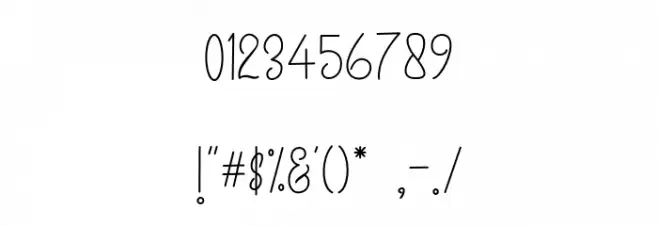 Jameelas Font OTHER CHARS