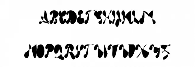 Jameelas1 Font UPPERCASE