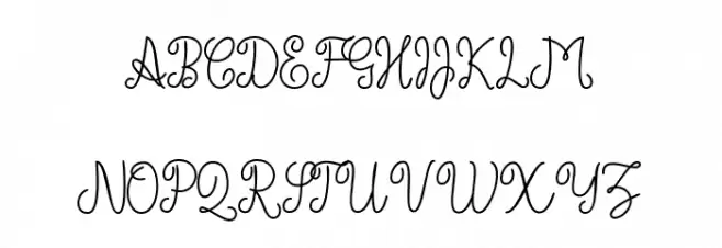 Jameelas Schriftart Groß