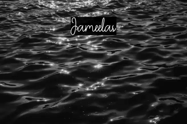 Jameelas Font examples
