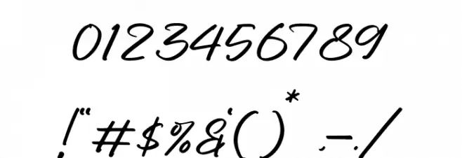 Jamella Font OTHER CHARS
