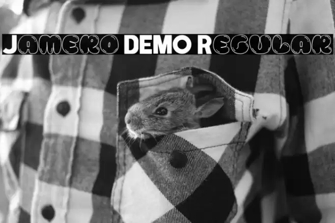 Jamero DEMO Regular Font examples