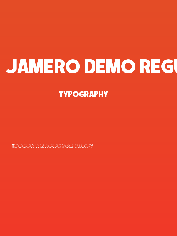 Jamero DEMO Regular Poster