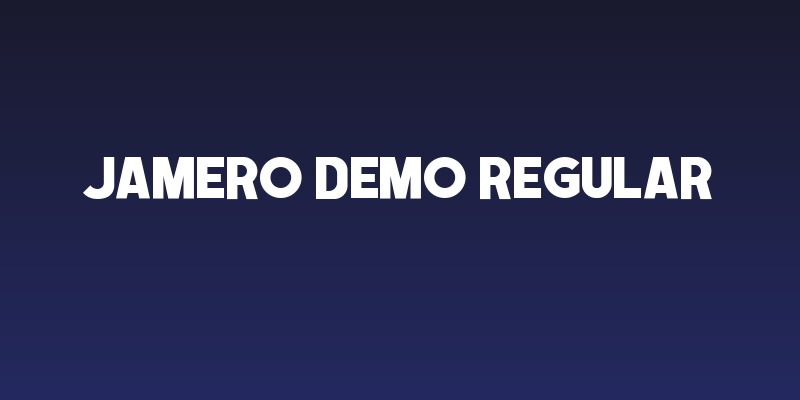 Jamero DEMO Regular Social Header