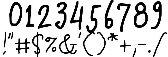 James Almacen Font OTHER CHARS