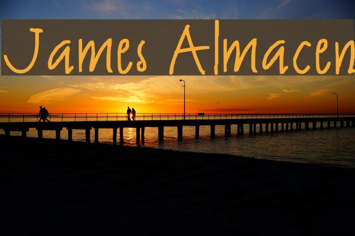 James Almacen Font examples