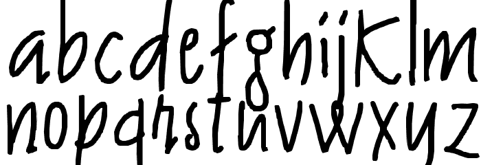 James Almacen Font LOWERCASE