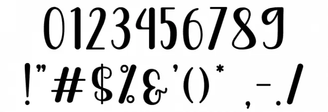 James Ariyale Font OTHER CHARS