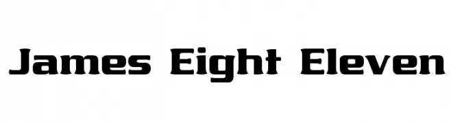 James Eight Eleven  Descarca Fonturi Gratis