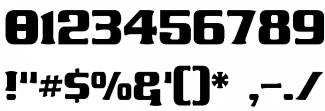 James Eight Eleven Font OTHER CHARS