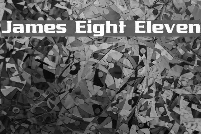 James Eight Eleven Font examples