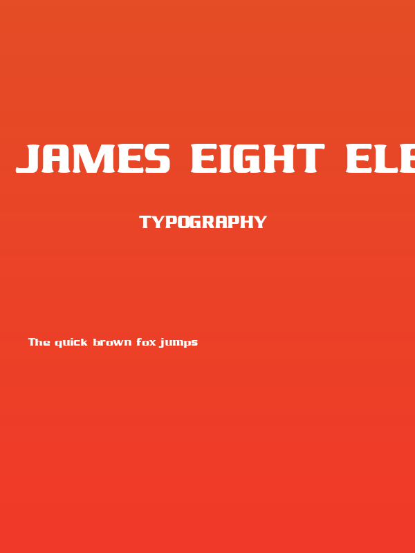 James Eight Eleven Poster