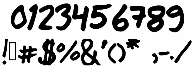 James Jeans Font OTHER CHARS