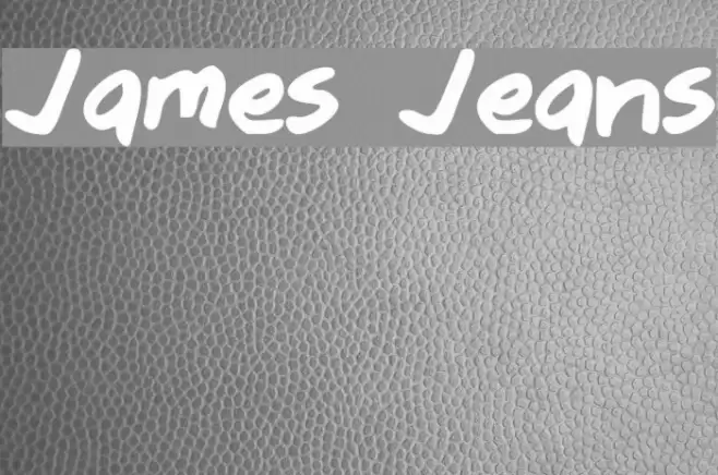 James Jeans Font examples