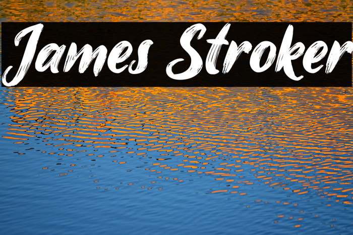 James Stroker Font examples