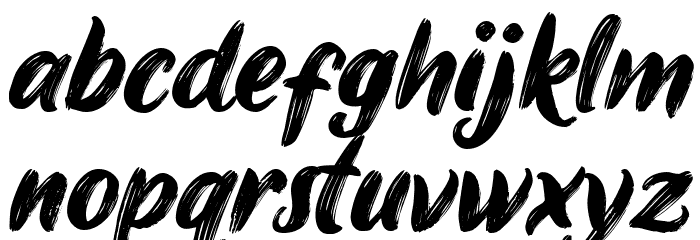 James Stroker Font LOWERCASE