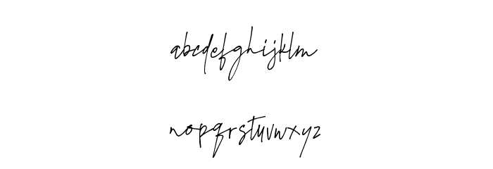 JamesBlack Font LOWERCASE