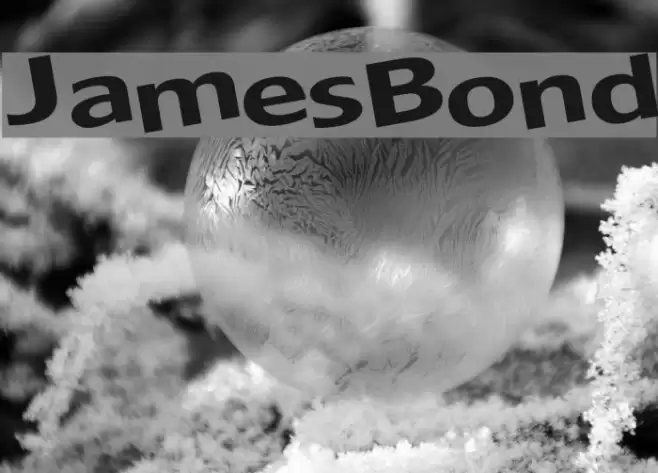 JamesBond Schriftart examples
