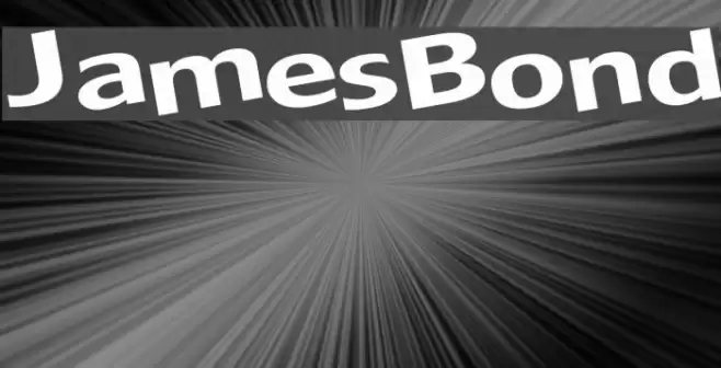 JamesBond Schriftart examples