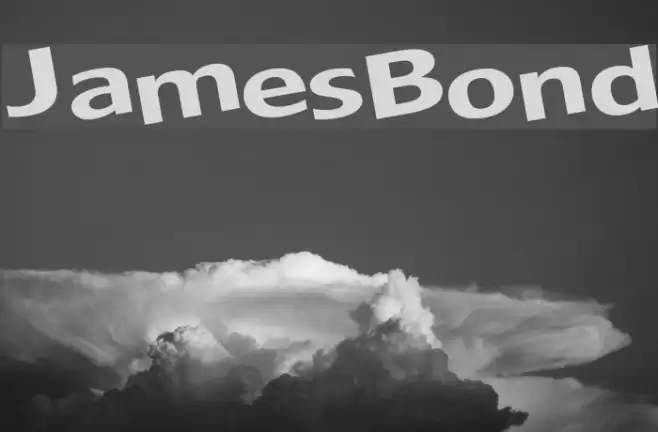 JamesBond Schriftart examples