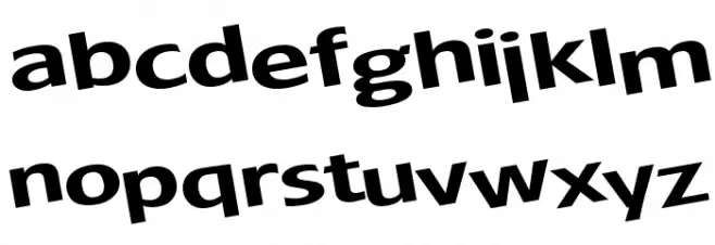 JamesBond Schriftart Kleinbuchstaben